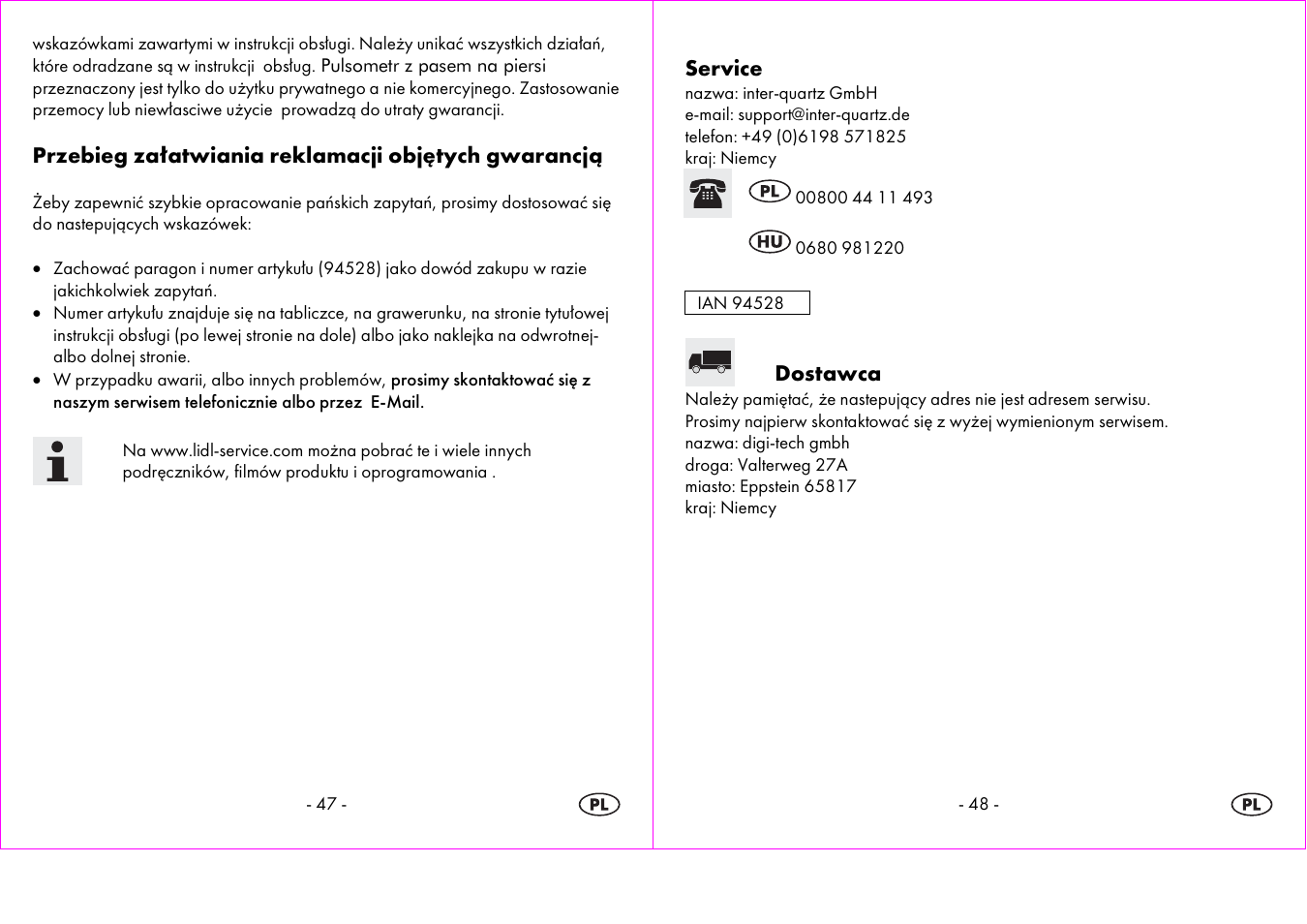 Crivit 1-LD3604-х User Manual | Page 25 / 51