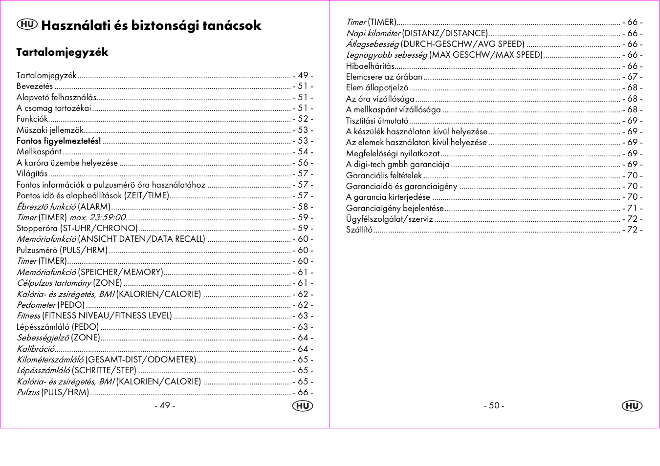 Használati és biztonsági tanácsok | Crivit 1-LD3604-х User Manual | Page 26 / 51