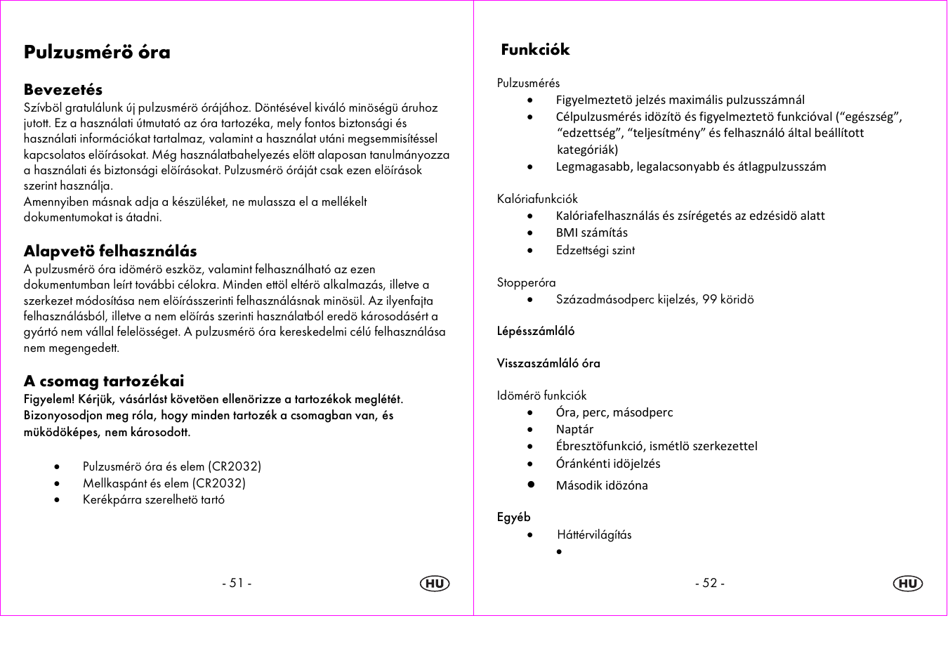 Pulzusmérö óra | Crivit 1-LD3604-х User Manual | Page 27 / 51