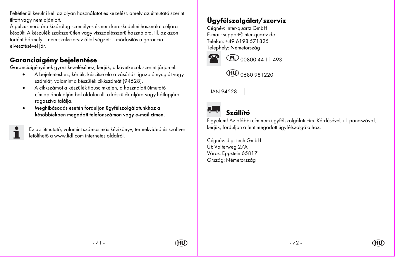 Crivit 1-LD3604-х User Manual | Page 37 / 51