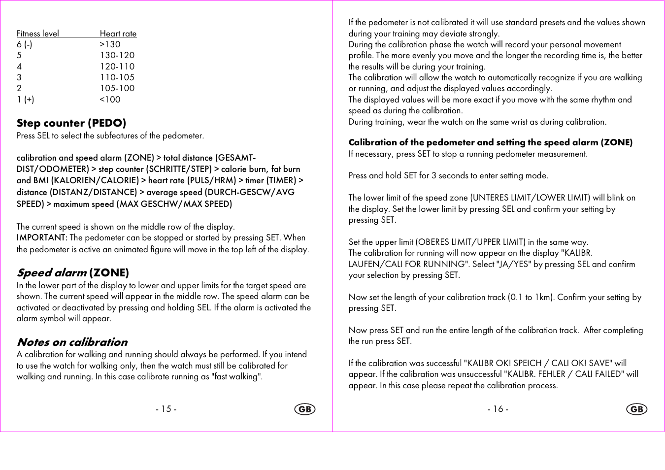 Speed alarm | Crivit 1-LD3604-х User Manual | Page 9 / 51