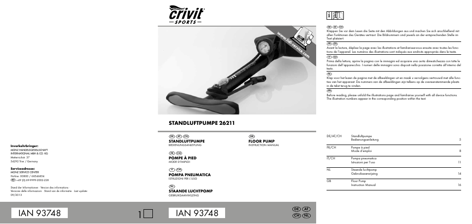 Crivit 26211 User Manual | 11 pages