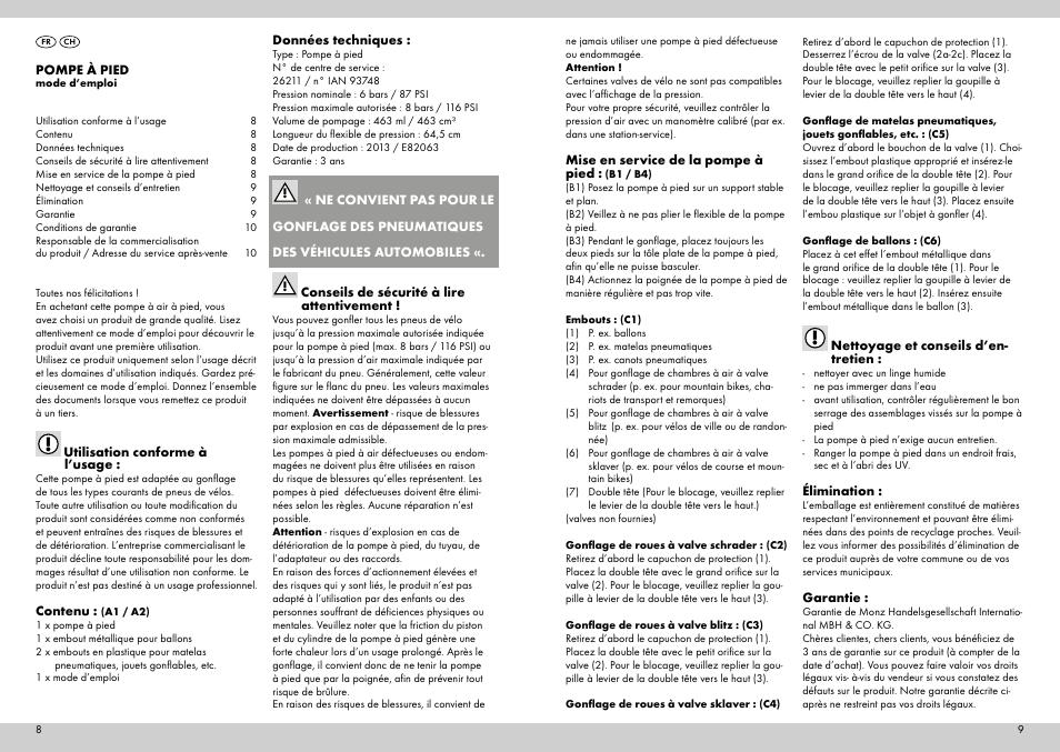 Crivit 26211 User Manual | Page 5 / 11