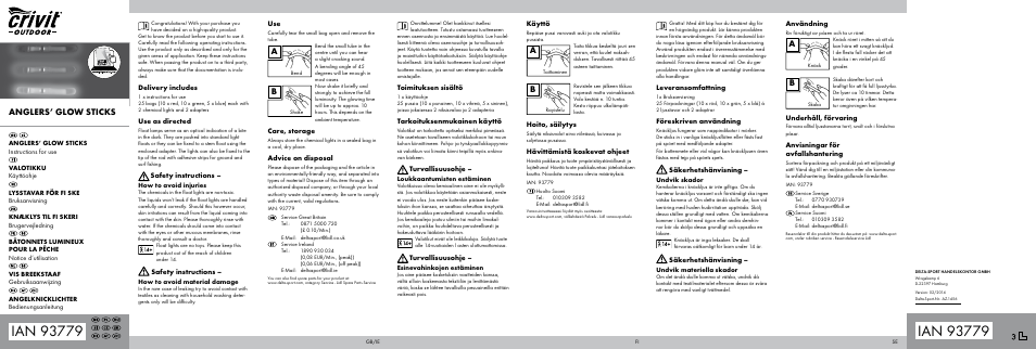 Crivit AZ-1456 User Manual | 2 pages