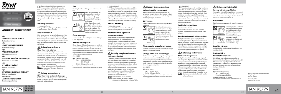 Crivit AZ-1456 User Manual | 2 pages