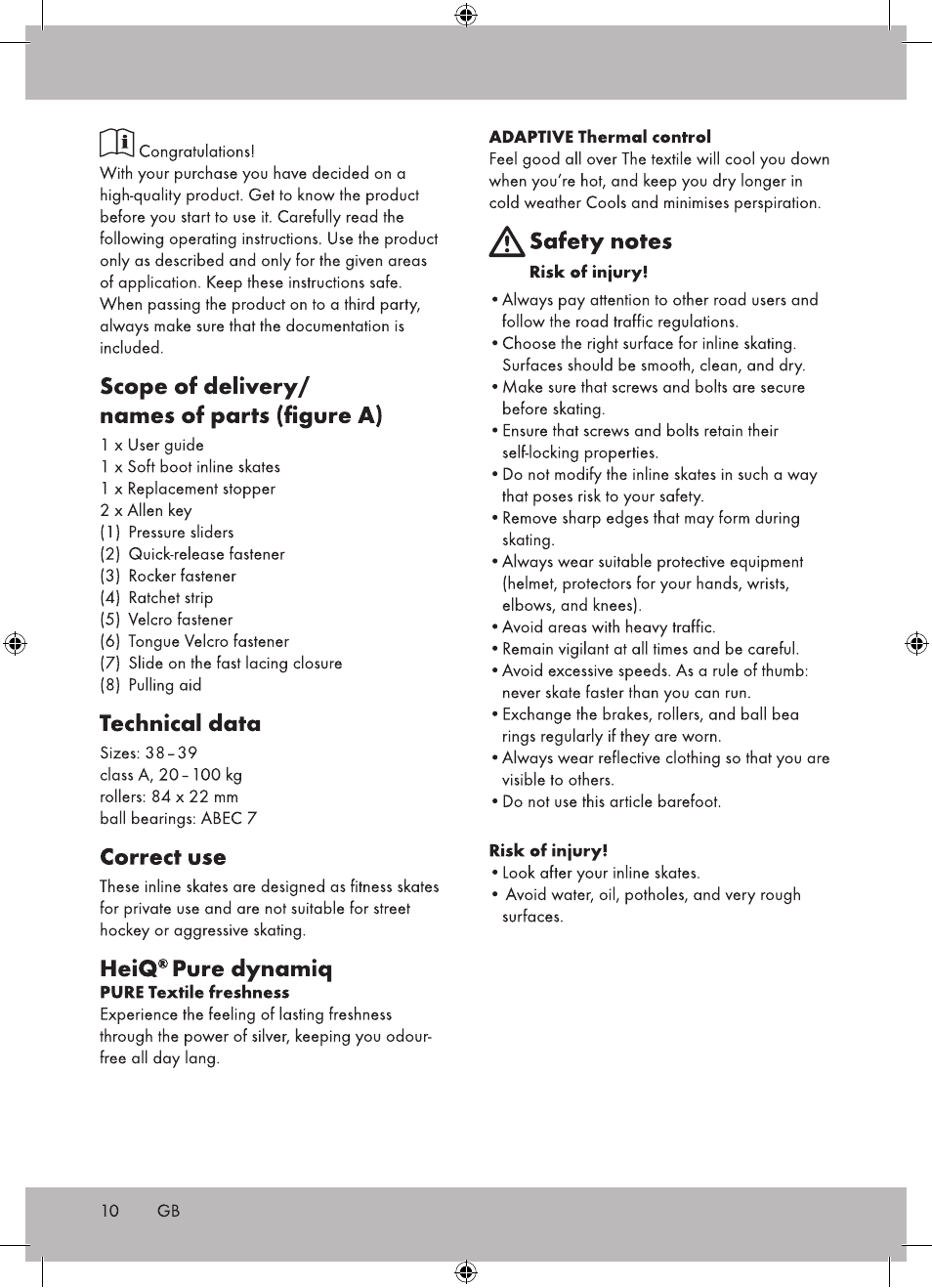 Crivit DI-1736 User Manual | Page 10 / 28