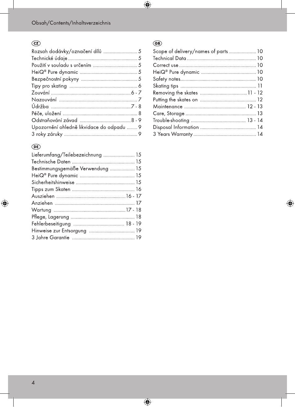 Crivit DI-1736 User Manual | Page 4 / 28