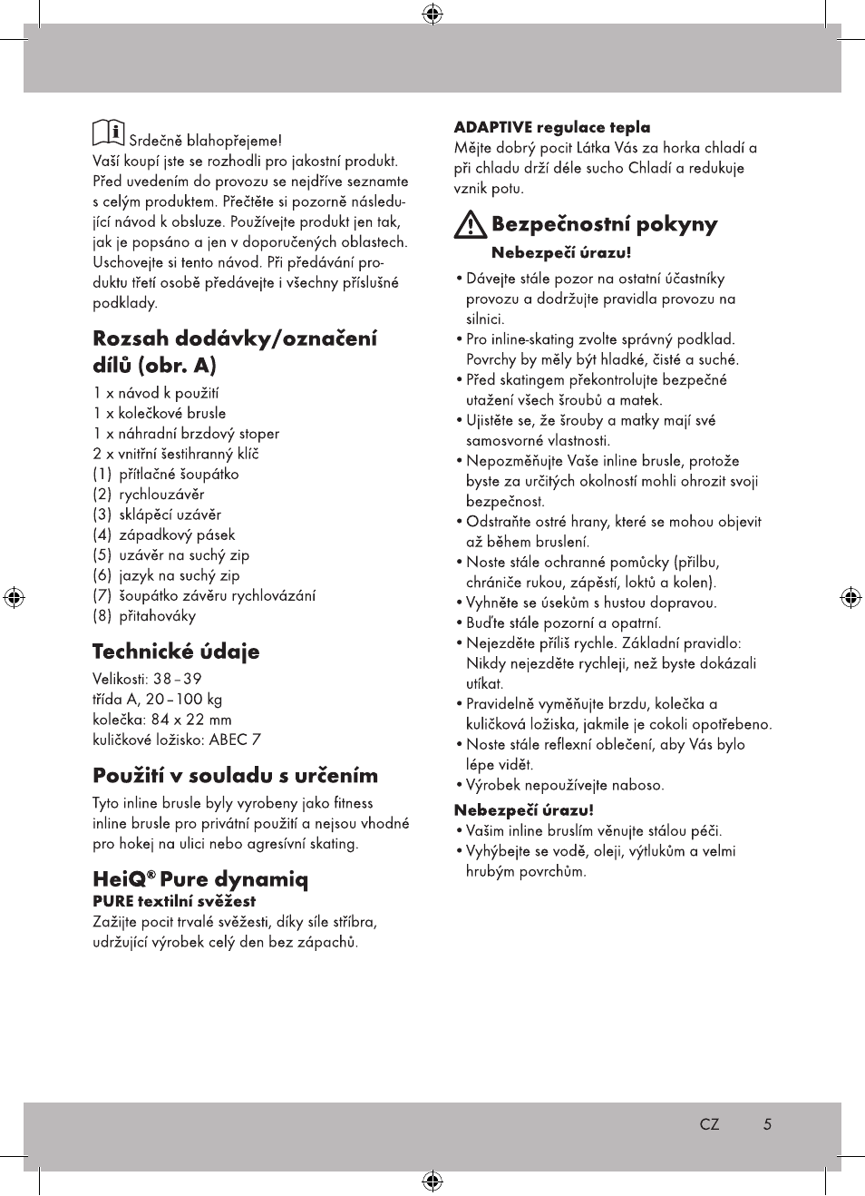 Crivit DI-1736 User Manual | Page 5 / 28