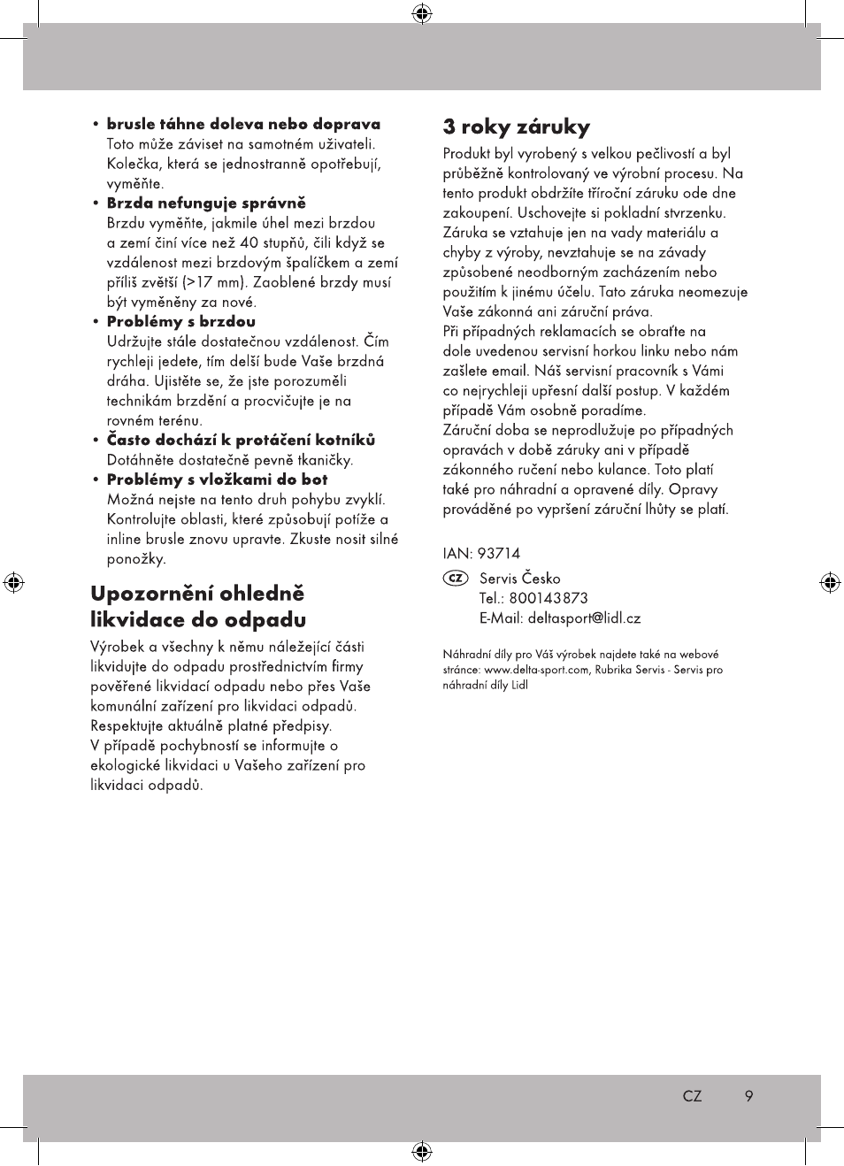 Crivit DI-1736 User Manual | Page 9 / 28