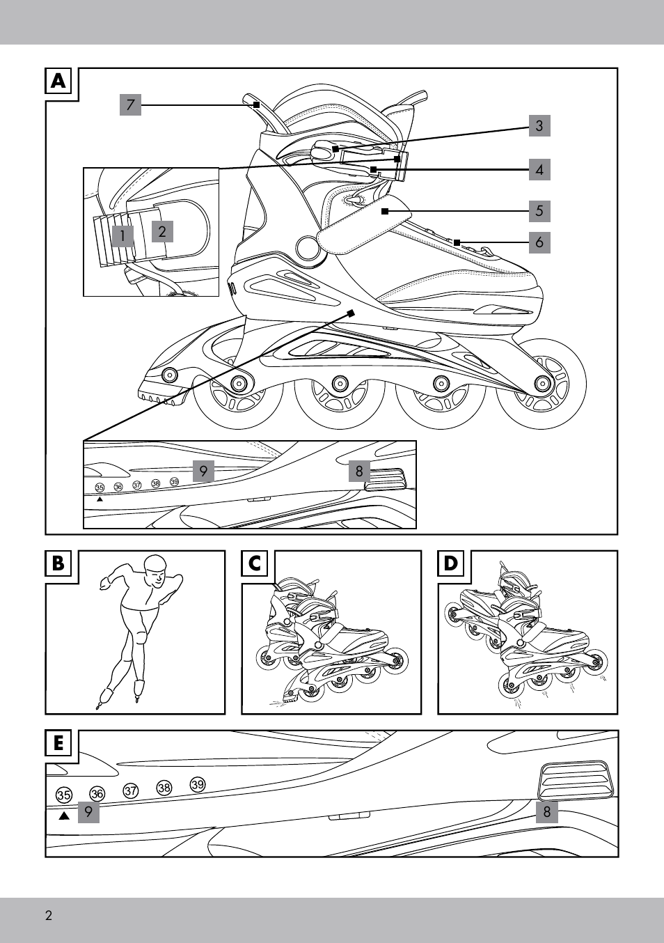 Bc d | Crivit KI-1740 User Manual | Page 2 / 28