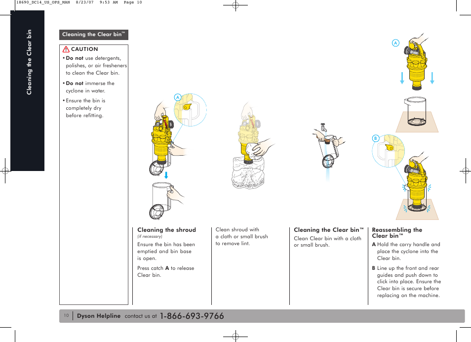 DYSON DC14 User Manual | Page 10 / 18