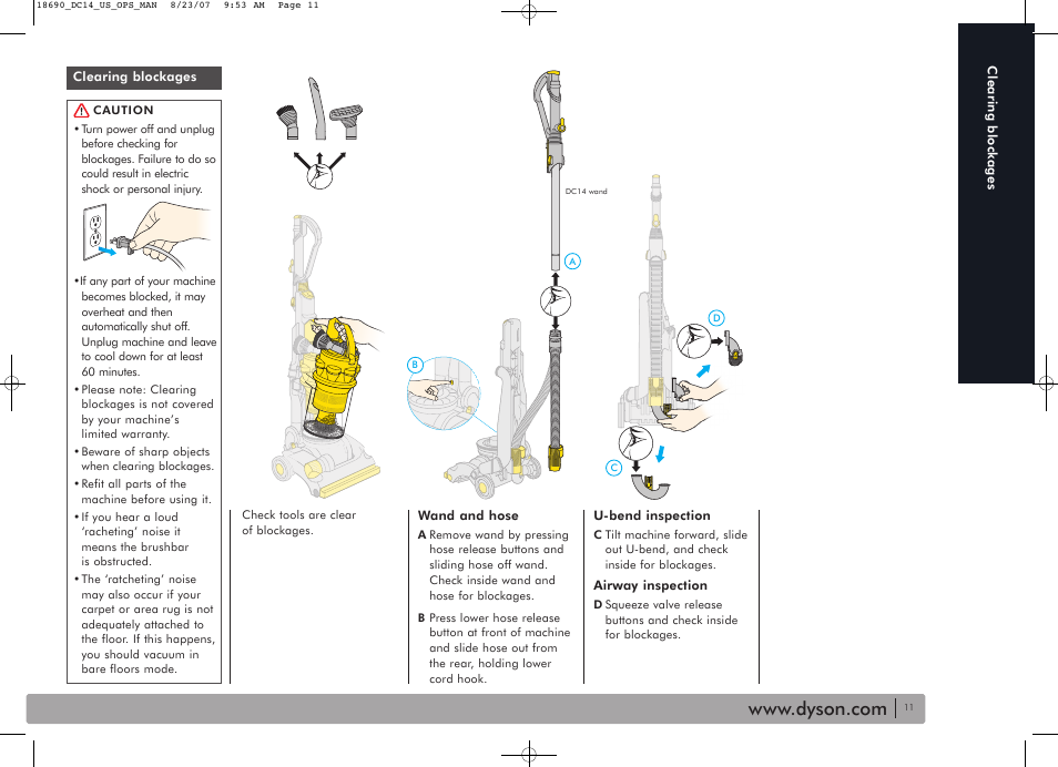 DYSON DC14 User Manual | Page 11 / 18