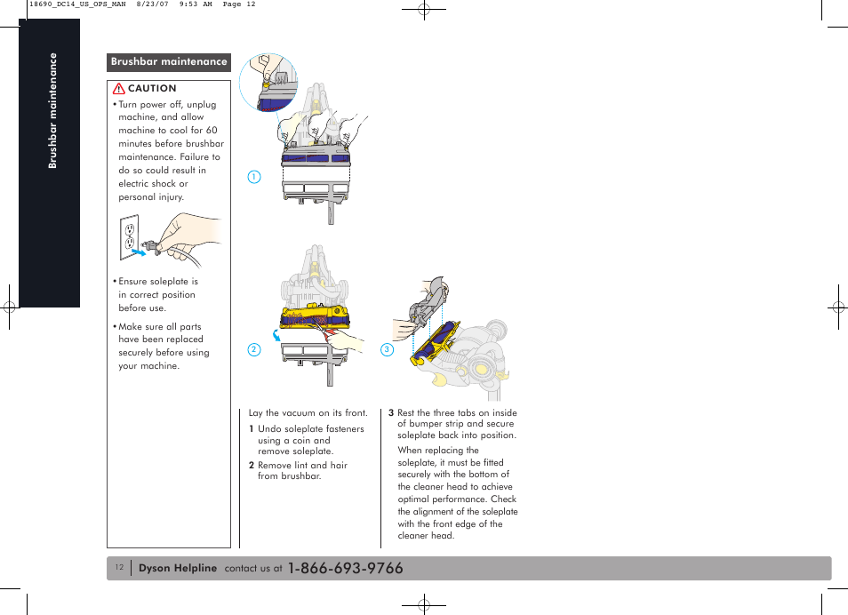 DYSON DC14 User Manual | Page 12 / 18