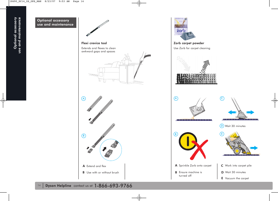 DYSON DC14 User Manual | Page 14 / 18