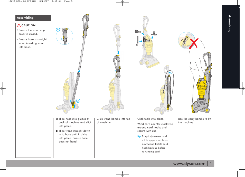 DYSON DC14 User Manual | Page 5 / 18