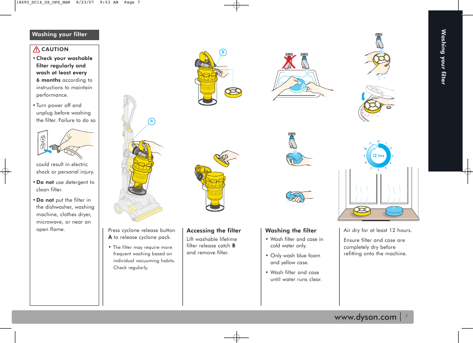 DYSON DC14 User Manual | Page 7 / 18