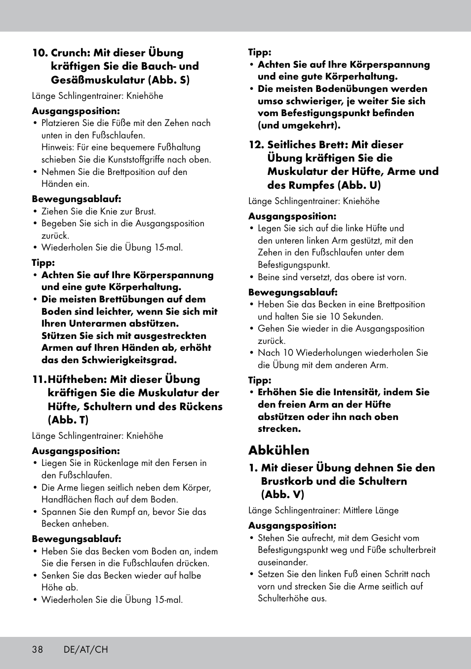 Abkühlen | Crivit ST-1744 User Manual | Page 38 / 44