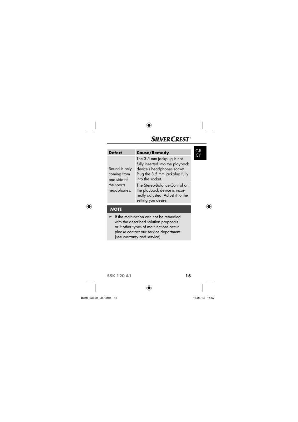 Crivit SSK 120 A1 User Manual | Page 18 / 113