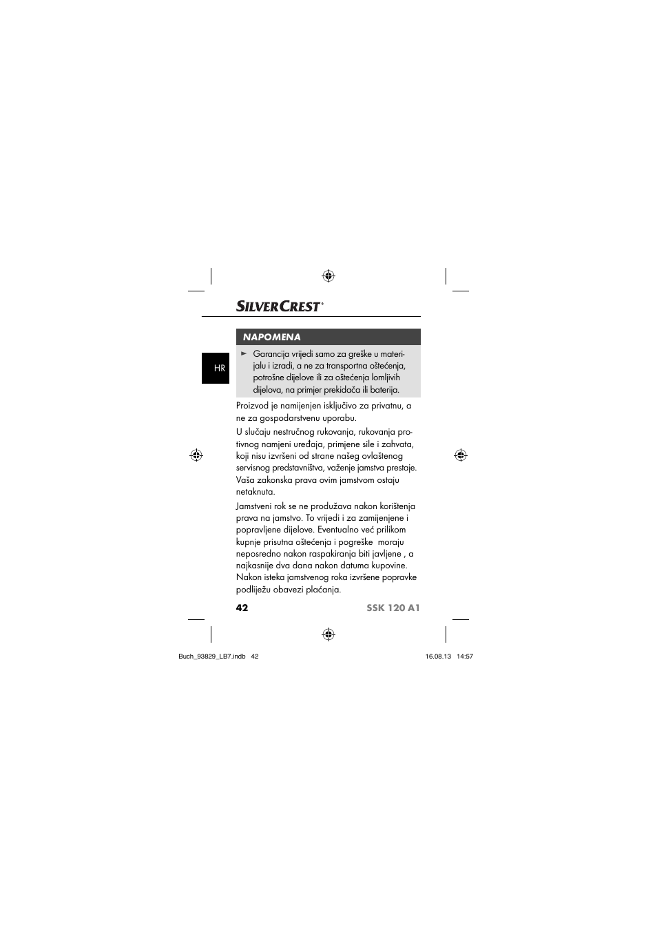 Crivit SSK 120 A1 User Manual | Page 45 / 113
