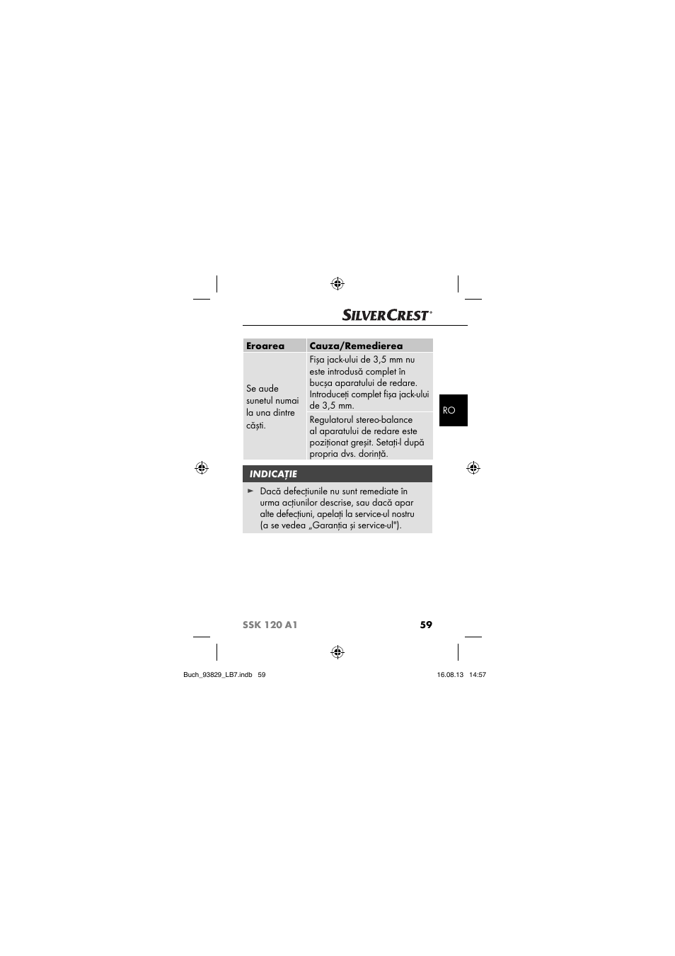 Crivit SSK 120 A1 User Manual | Page 62 / 113