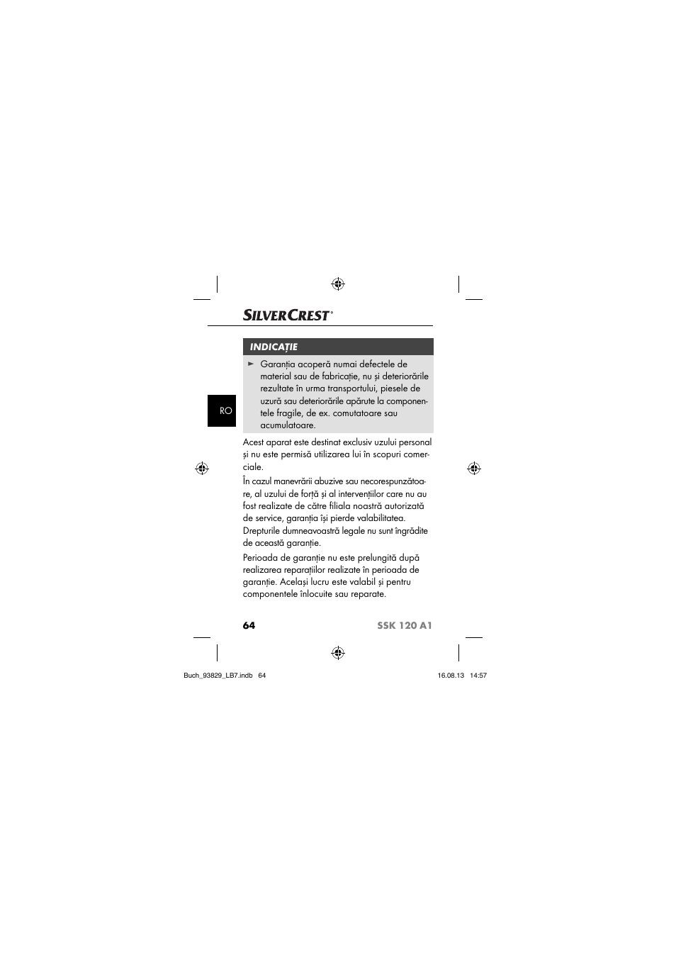 Crivit SSK 120 A1 User Manual | Page 67 / 113