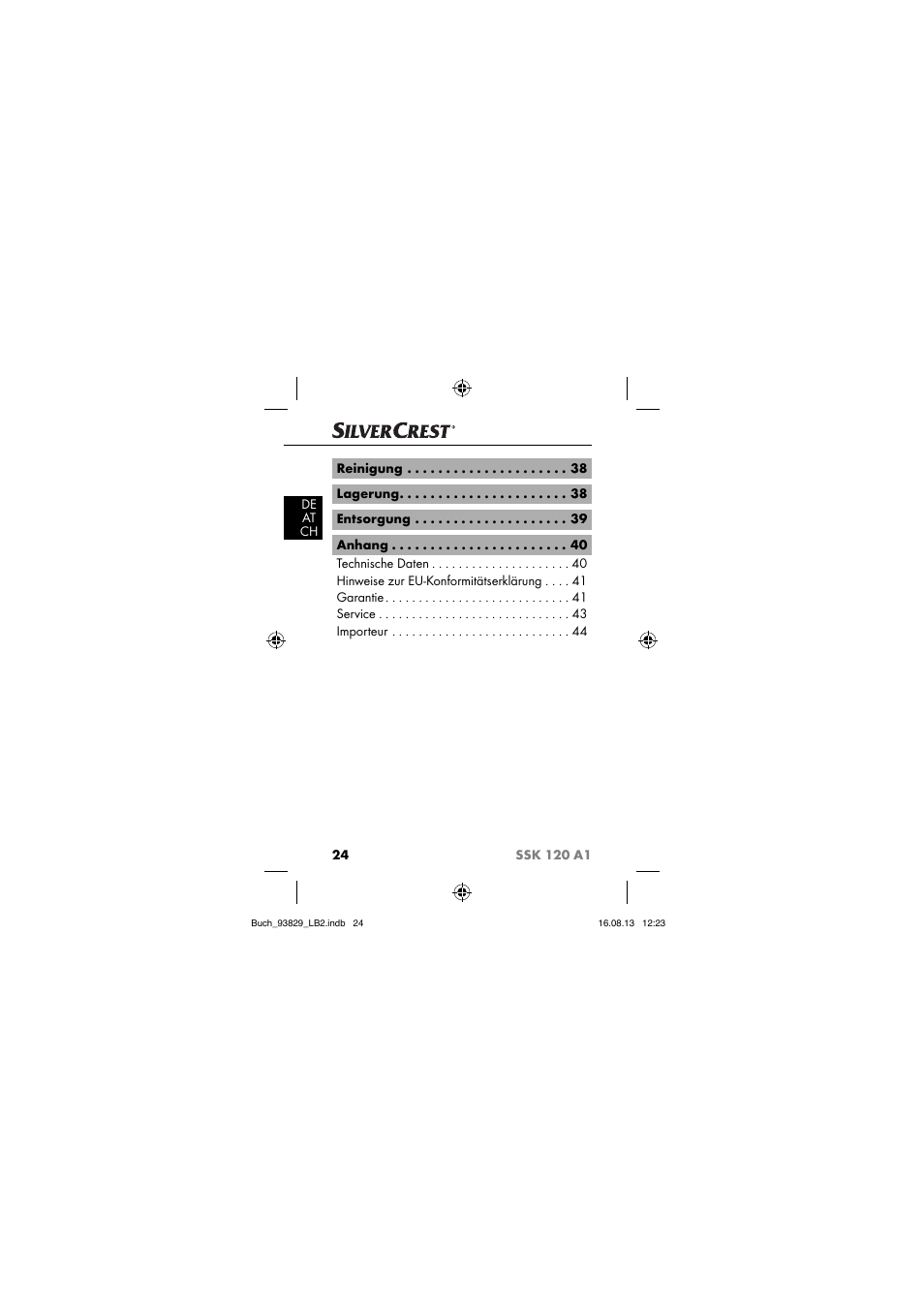 Crivit SSK 120 A1 User Manual | Page 27 / 69