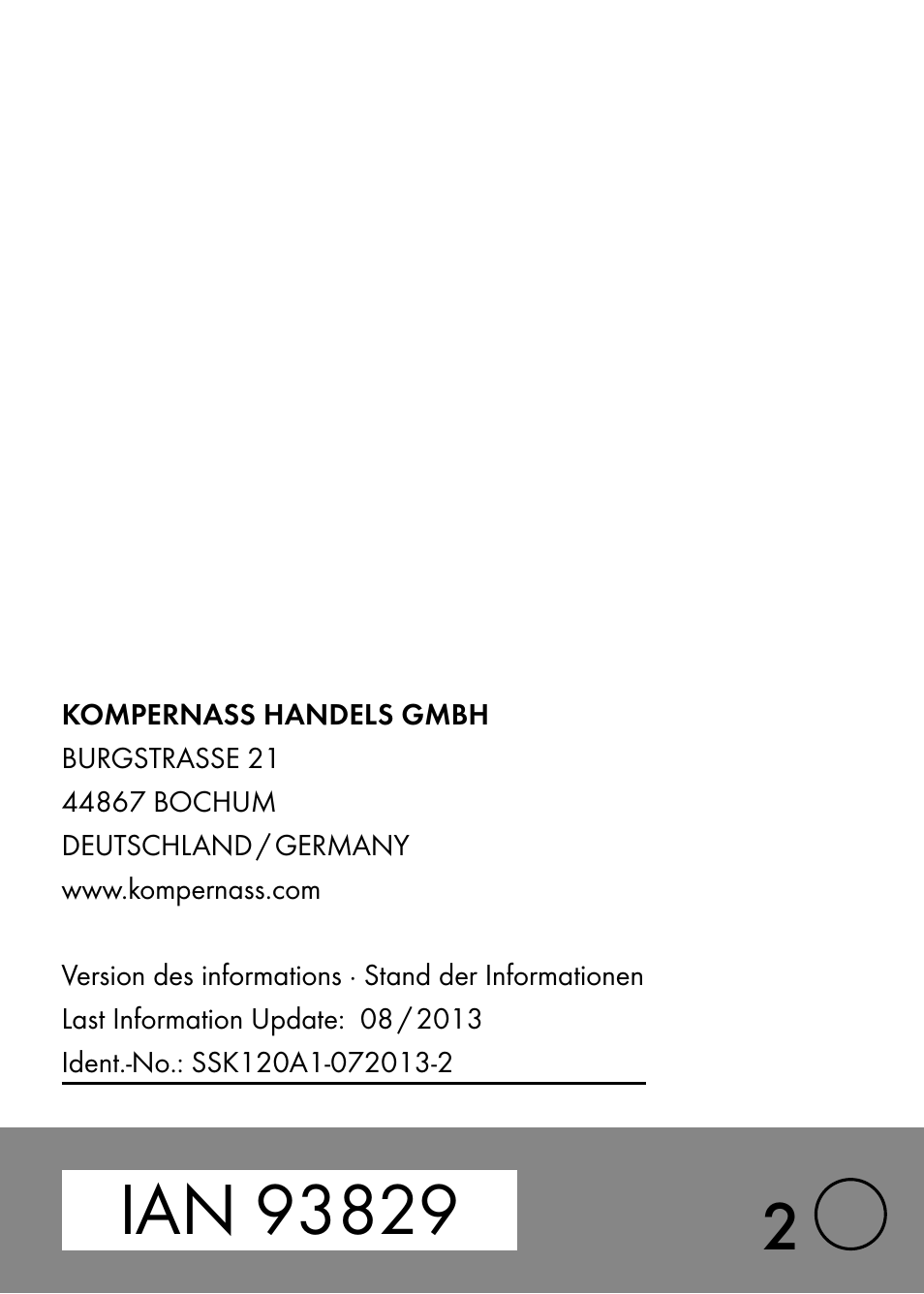 Crivit SSK 120 A1 User Manual | Page 69 / 69