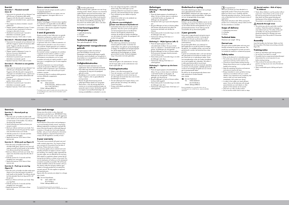 Crivit Sit Up Trainer Liegestuetzgriffe User Manual | Page 2 / 2