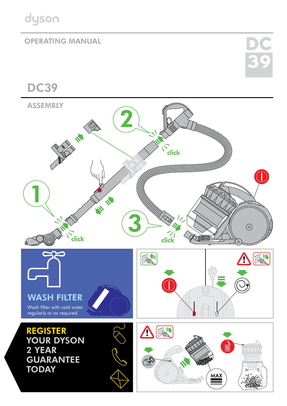DYSON DC39 User Manual | 7 pages