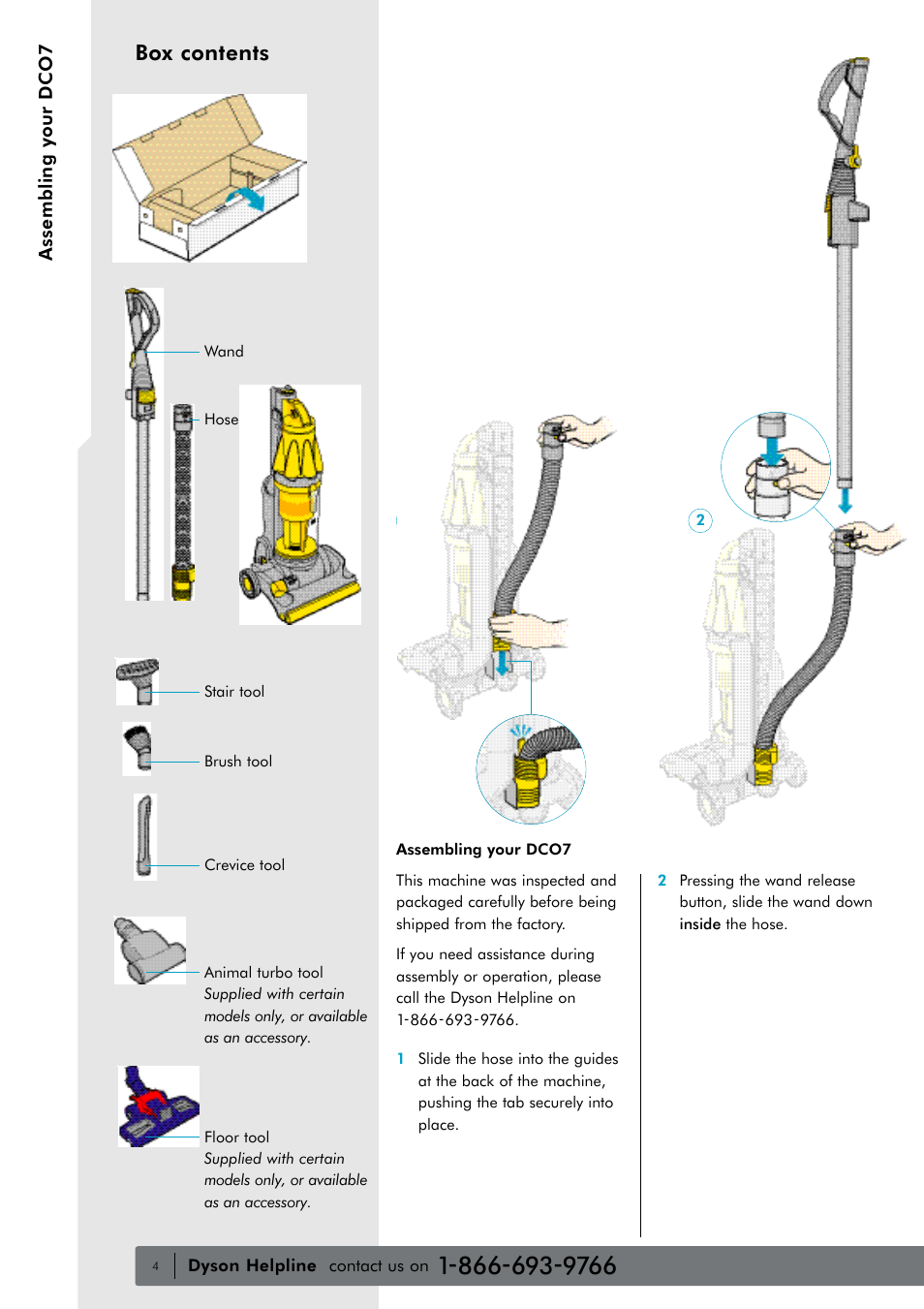 Box contents | DYSON water filter User Manual | Page 3 / 12