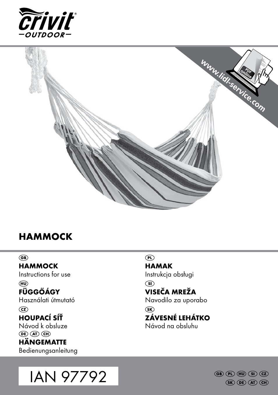 Crivit HM-1806 User Manual | 20 pages