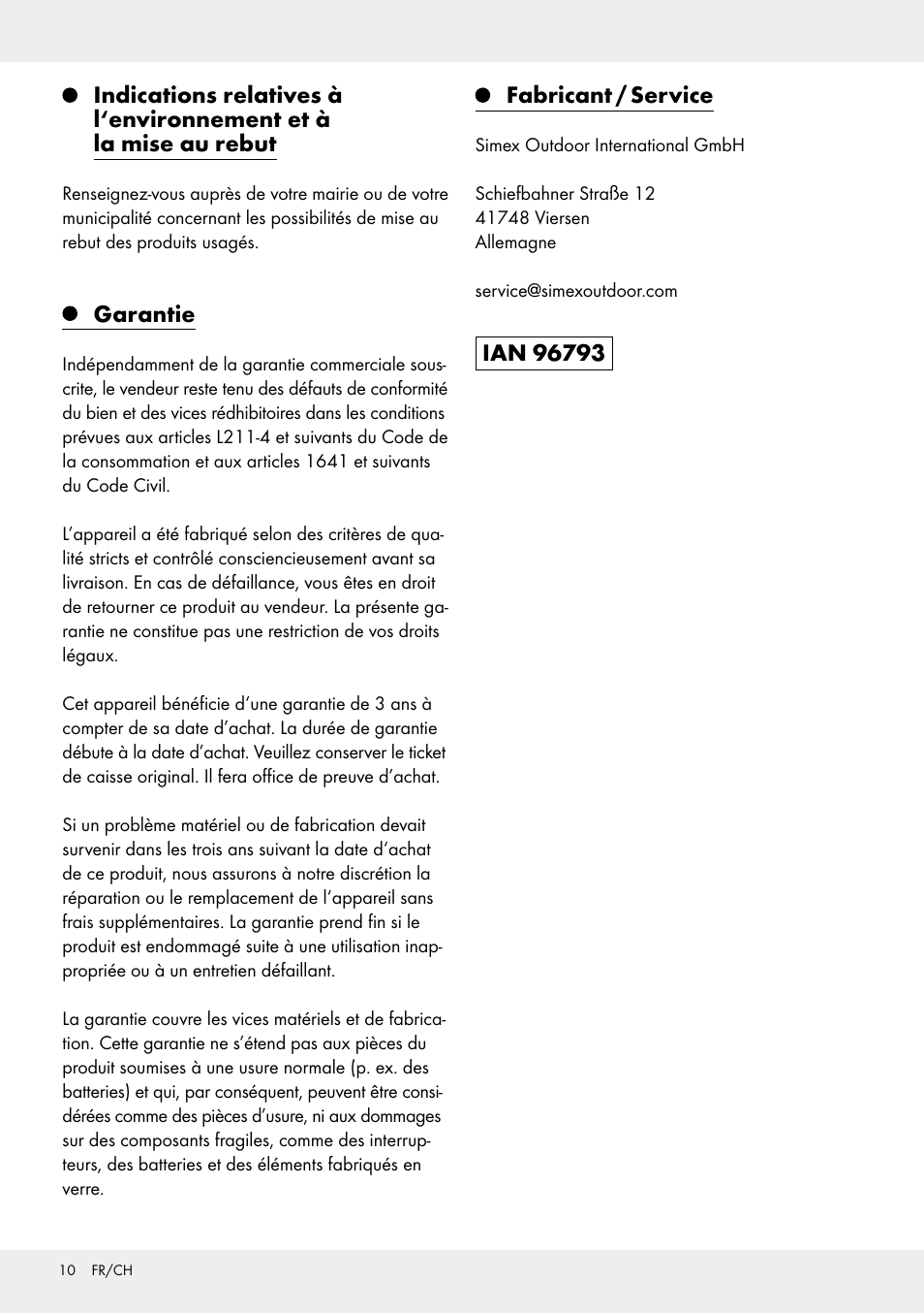 Crivit Pop-Up Beach Shelter User Manual | Page 10 / 20
