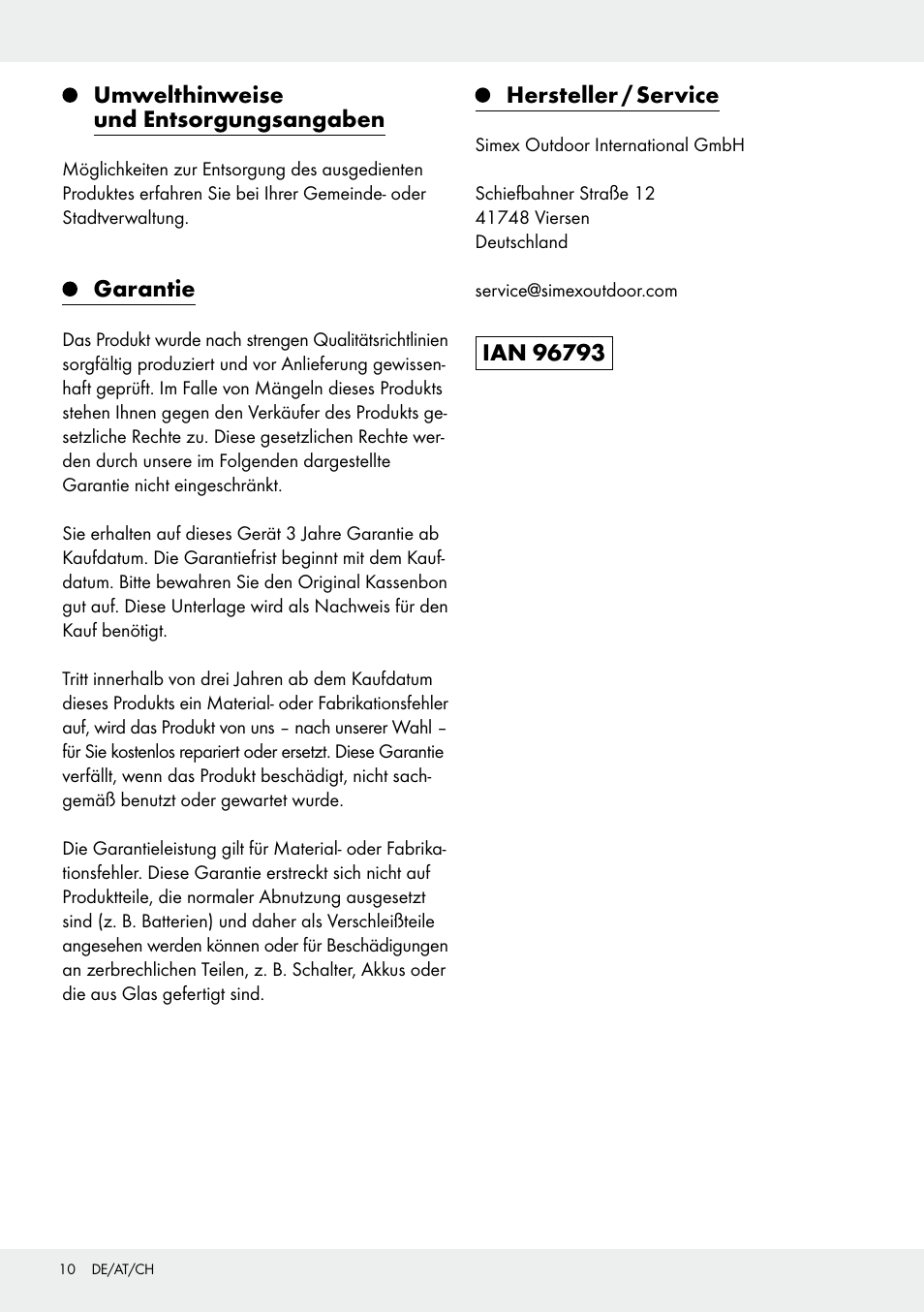 Crivit Pop-Up Beach Shelter User Manual | Page 10 / 14