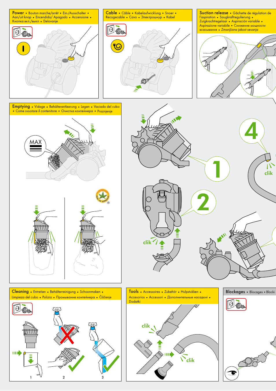 DYSON ANIMALPRO DC23 User Manual | Page 12 / 24