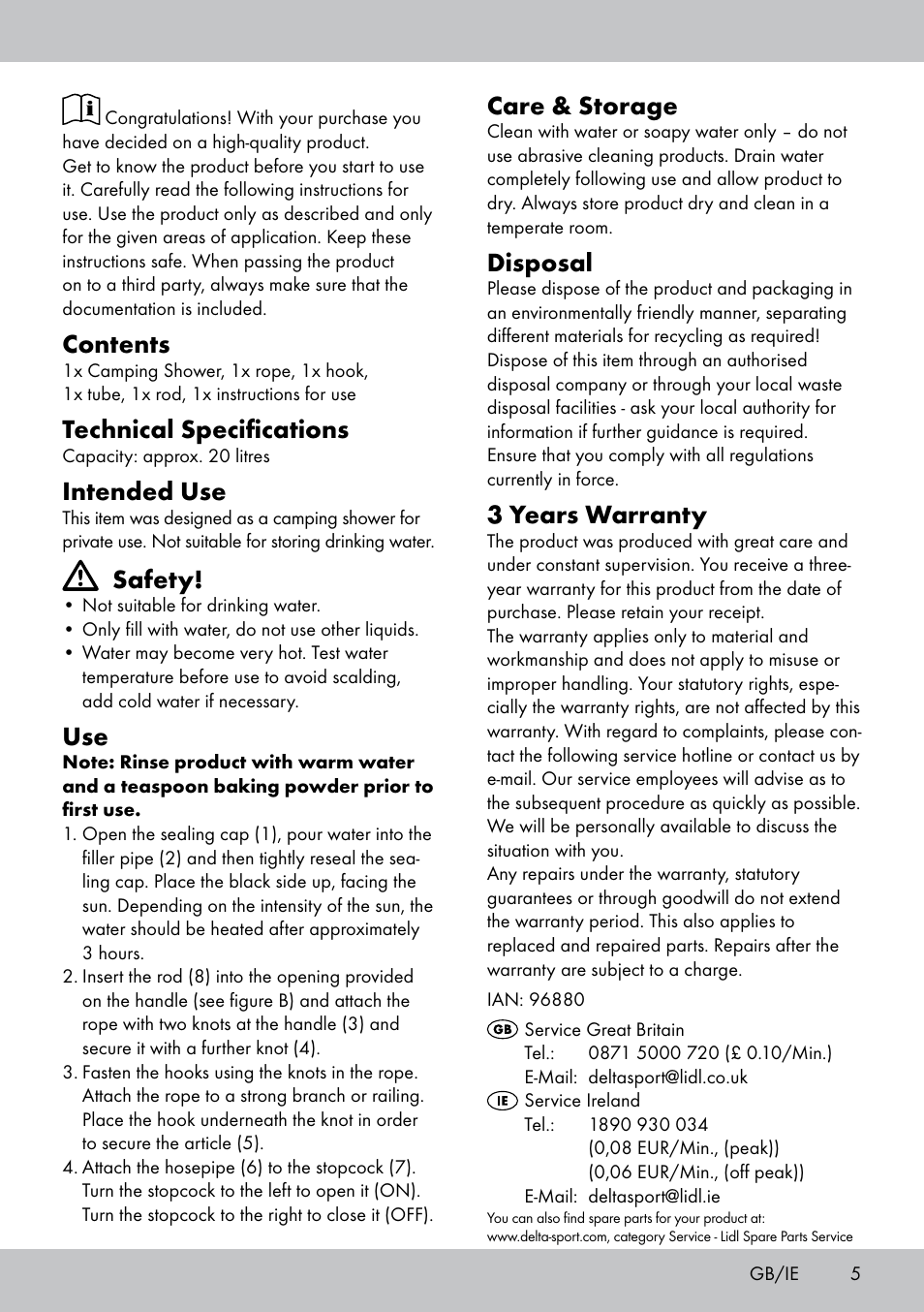 Crivit CS-1802 User Manual | Page 3 / 14