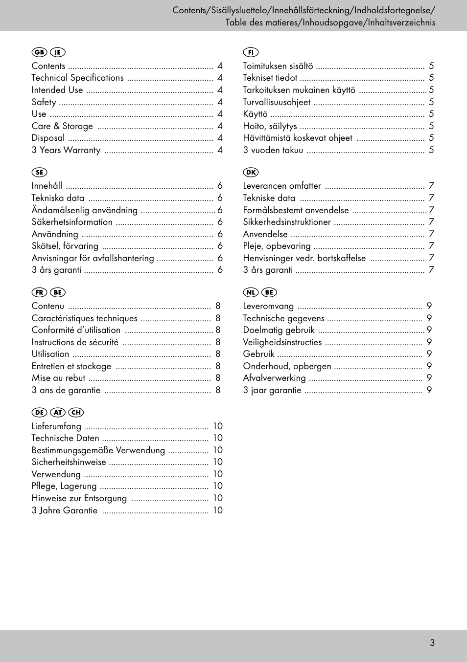 Crivit CS-1804 User Manual | Page 3 / 12