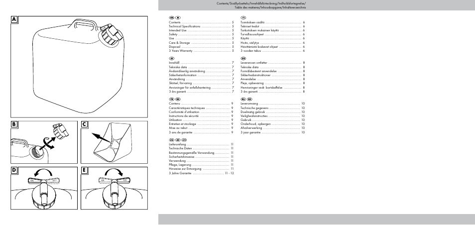 Ab d c e | Crivit CS-1803 User Manual | Page 2 / 10