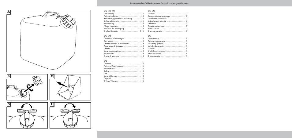 Ab d c e | Crivit CS-1803 User Manual | Page 2 / 10