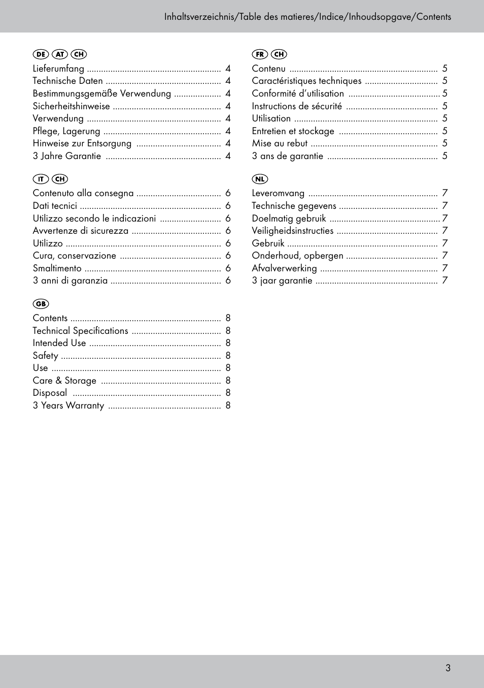 Crivit CS-1804 User Manual | Page 3 / 12