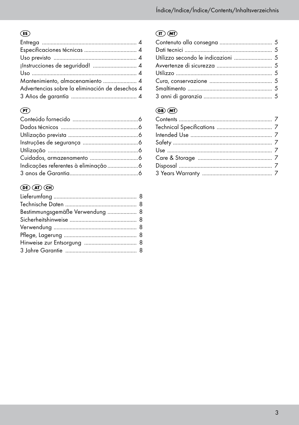 Crivit CS-1804 User Manual | Page 3 / 12