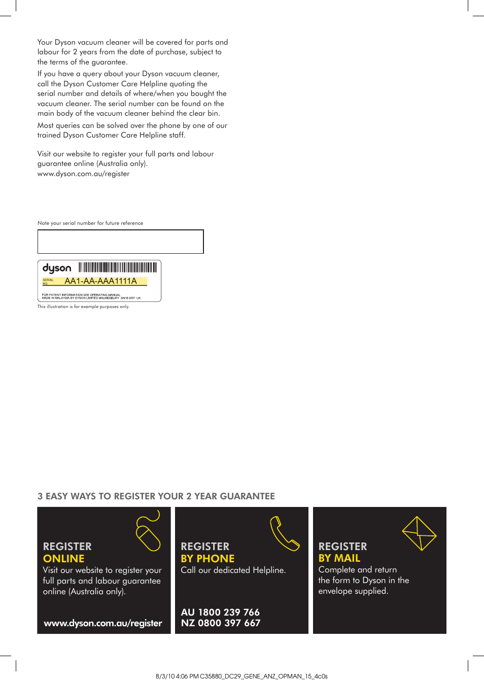 DYSON DC29 User Manual | Page 2 / 12