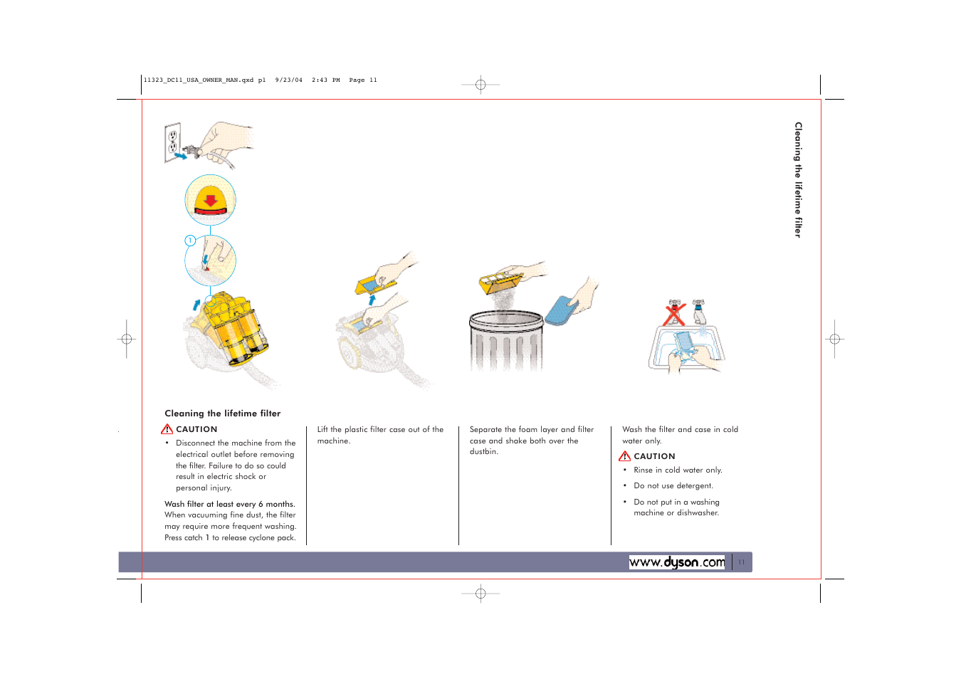 DYSON DC11 User Manual | Page 11 / 16
