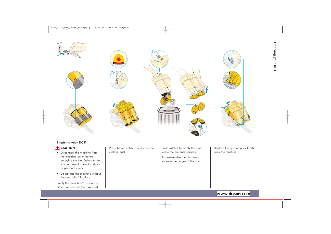 DYSON DC11 User Manual | Page 9 / 16