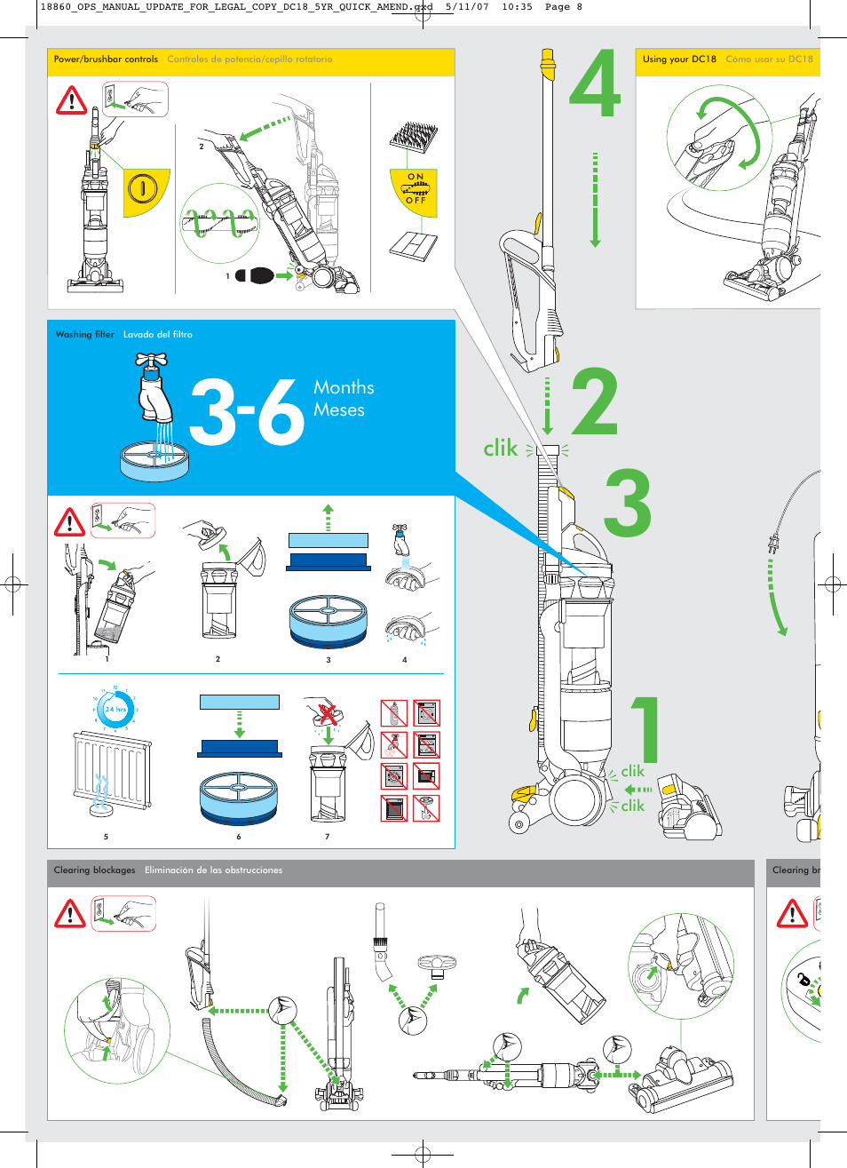 DYSON DC18 User Manual | Page 8 / 16