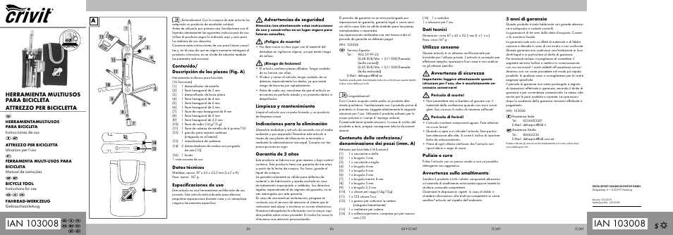 Crivit MT-2059 User Manual | 2 pages