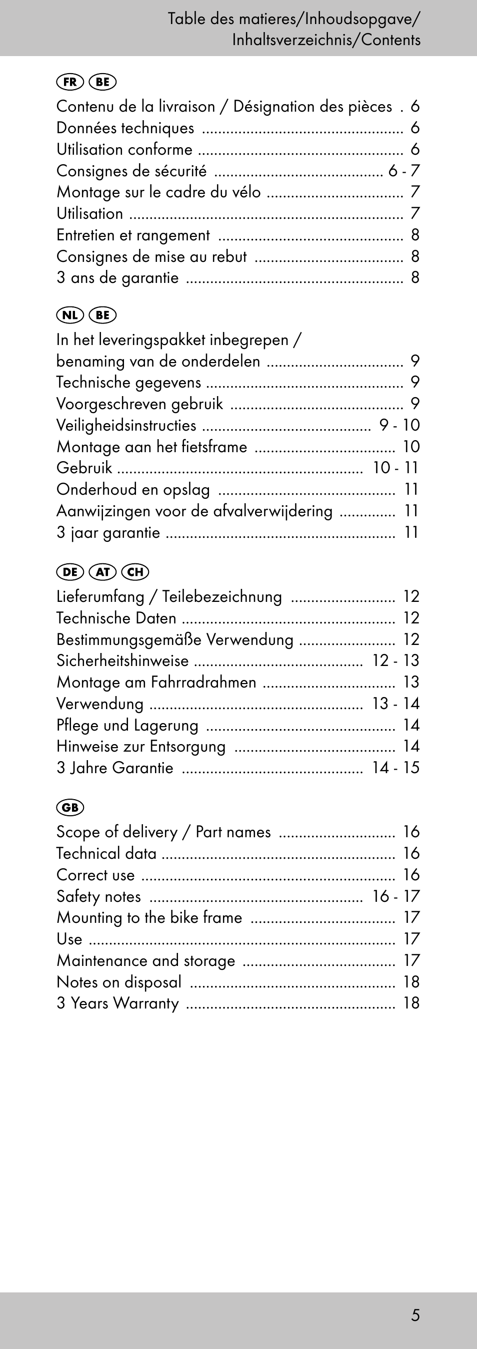 Crivit MP-2058 User Manual | Page 5 / 20