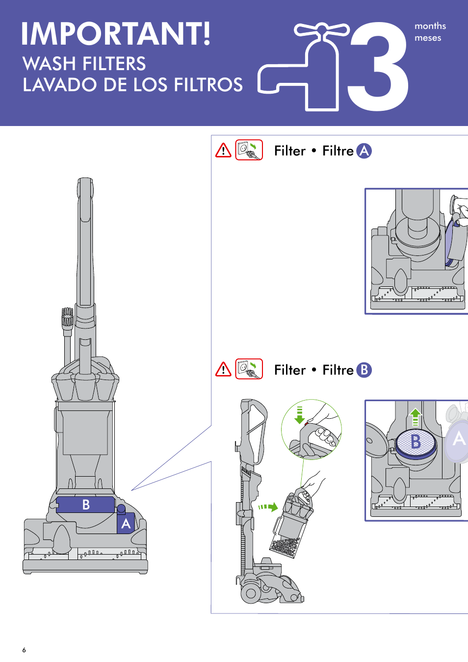 Important | DYSON DC28 User Manual | Page 6 / 16