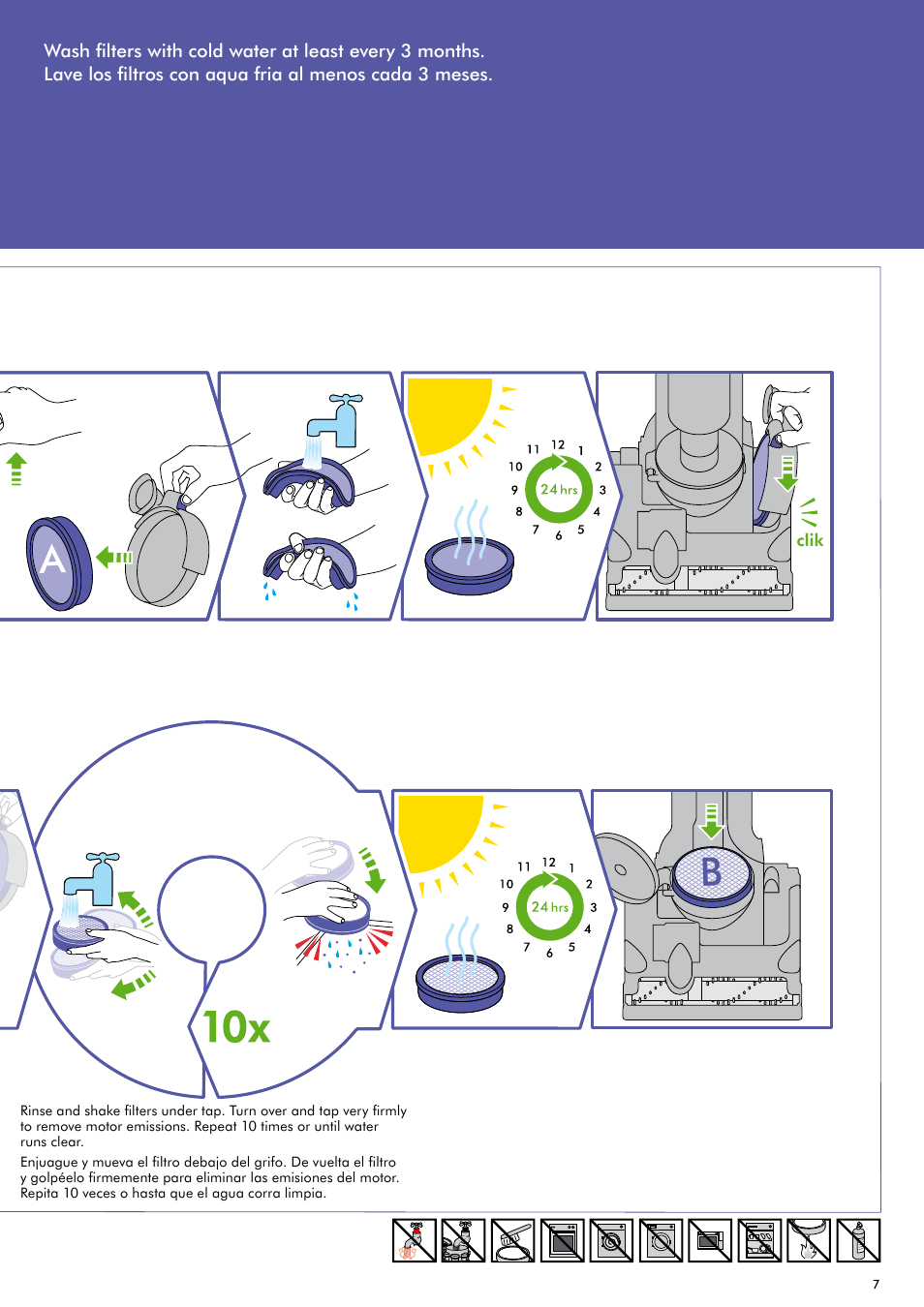 Filter • filtre | DYSON DC28 User Manual | Page 7 / 16