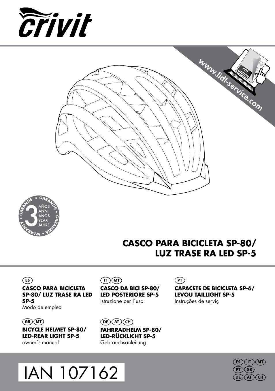 Crivit SP-80 User Manual | 30 pages