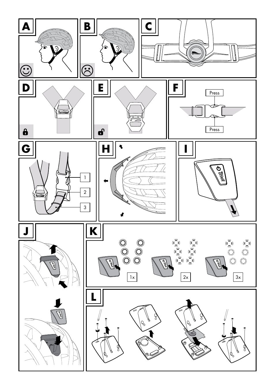 Ab e, Lj h i c | Crivit SP-80 User Manual | Page 3 / 30